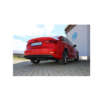 Audi A3 - 8V Sedan "con S-Line o S3 parachoques" Escape trasero FOX - 2x80 tipo 16