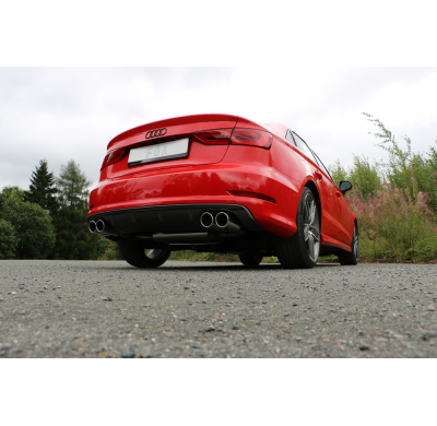 Audi A3 - 8V Sedan "con S-Line o S3 parachoques" Escape trasero FOX - 2x80 tipo 16 derecha / izquierda