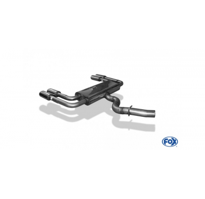 Escape FOX Audi S3 - 8V + Cabrio Escape final Duplex - 2x106x71 44 dch/izq