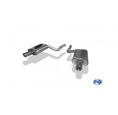 Escape FOX Audi A4 B6 quattro escape final duplex - 1x90 17 duplex