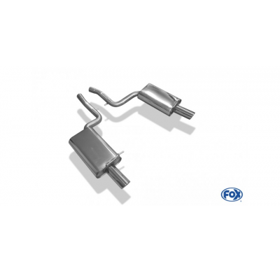 Escape FOX Audi A4 B6 quattro escape final duplex - 1x90 17 duplex