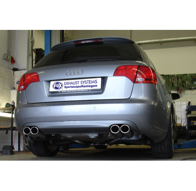 Escape FOX Audi A4 B7 quattro escape final duplex Ø63,5mm - 2x88x74 32 duplex