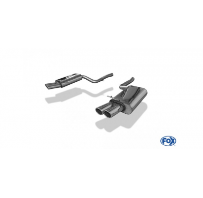 Escape FOX Audi A4 B7 quattro escape final duplex Ø63,5mm - 2x88x74 32 duplex