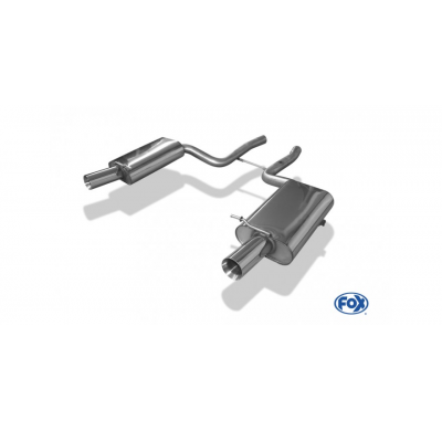 FOX Escape trasero derecho / izquierdo - 1x90 tipo 24 Audi A4 quattro B7 - 3.2l