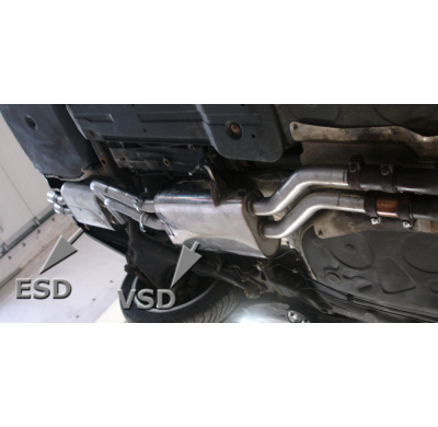 Escape FOX Audi 100/A6 C4 quattro escape final - 2x70 16