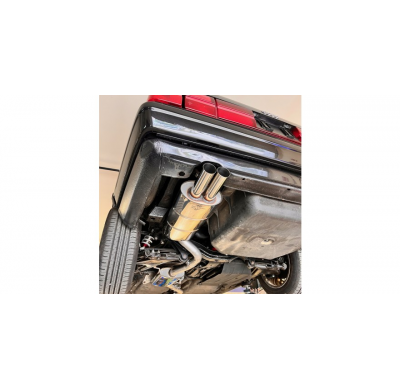Audi 100 quattro Typ C3 catback final y silenciador delantero - 2x63 Typ 10