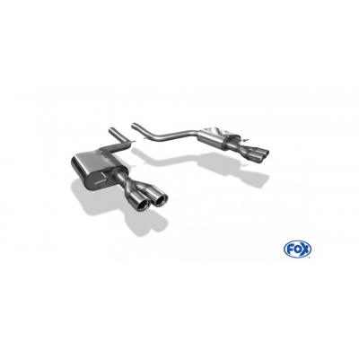 Escape FOX Audi A6 4F quattro escape final duplex &#216;63,5mm - 2x76 17 duplex