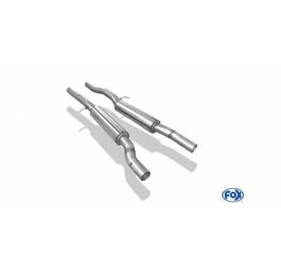 Escape FOX Audi A6 4F quattro 4,2l escape delantero duplex Ø63,5mm