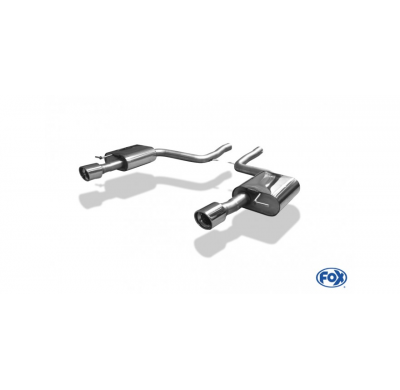 Escape trasero FOX Audi A6 tipo 4F quattro derecho / izquierdo Ø63.5mm - 1x100 tipo 17 derecho / izquierdo