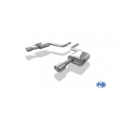 Escape FOX Audi A6 4F quattro 4,2l escape final duplex &#216;63,5mm - 1x90 17 duplex