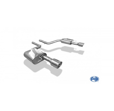 Escape FOX Audi A6 4F quattro 4,2l escape final duplex &#216;63,5mm - 1x90 17 duplex