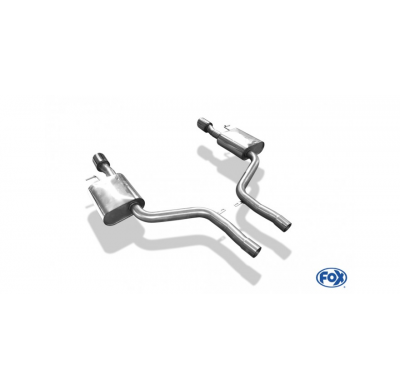 Escape FOX Audi A6 4F quattro 4,2l escape final duplex &#216;63,5mm - 1x90 17 duplex