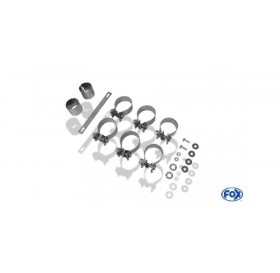 Escape FOX Audi A6 4F quattro 4,2l escape final duplex &#216;63,5mm - 1x90 17 duplex