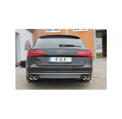 Audi A6 4G - 2.0l TFSI + 2.8l FSI Escape trasero FOX derecho / izquierdo - 2x90 tipo 13 derecho / izquierdo