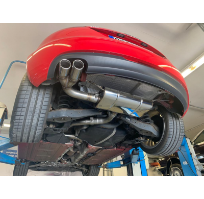 Escape trasero FOX Audi TT 8J 1,8l - 2x90 tipo 17