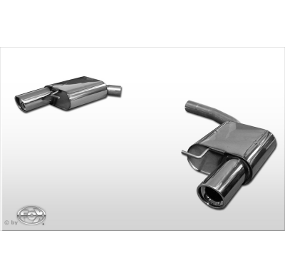 Escape FOX Audi S4 B8/ S5 - 8T escape final duplex for 1-pipe - 1x100 17 duplex