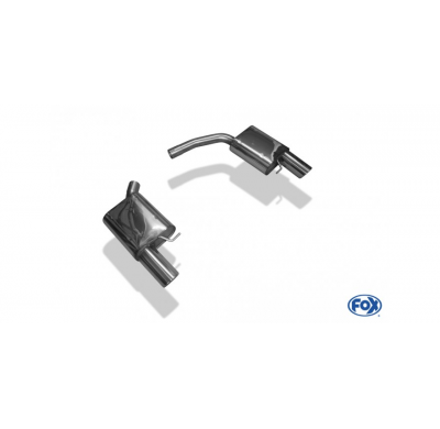 Escape FOX Audi A4/A5 8T - A4/ A5 quattro B8 escape final duplex for 1-pipe - 1x100 type 17 duplex