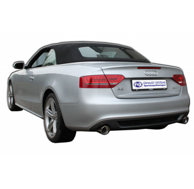 Escape FOX Audi A4/A5 8T - A4/ A5 quattro B8 escape final duplex for 1-pipe - 1x100 17 duplex