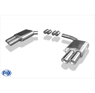 Escape FOX Audi S4 B8/ S5 - 8T escape final duplex for 2-pipe doble entrada - 2x90 17 duplex