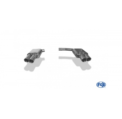 Escape FOX Audi A4/A5 8T - A4/ A5 quattro B8 escape final duplex - 2x90 type 25 duplex