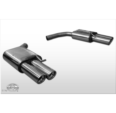 Escape FOX Audi A5 8T Sportback escape final duplex for 2-pipe doble entrada - 2x90 17 duplex