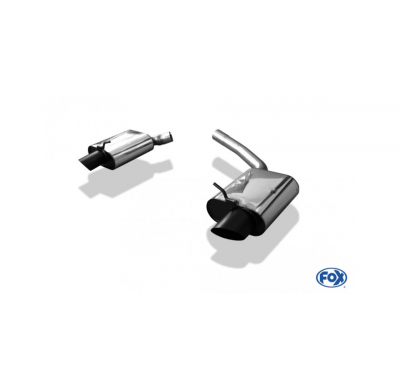 Audi A5 8T Sportback Facelift mit RS5 Stoßstange Silenciador trasero derecho / izquierdo - con 115x85 tipo 38 perfilado, tapa y