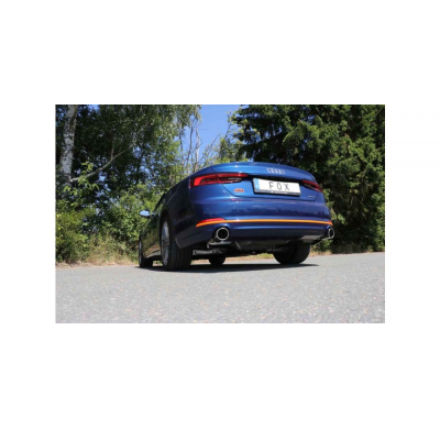 FOX Escape trasero derecha / izquierda 1 tubo - 1x100 tipo 16 Audi A5 quattro B9 descapotable Año: 2,0l TFSI 185kW