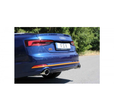 FOX Escape trasero derecha / izquierda 1 tubo - 1x100 tipo 16 Audi A5 quattro B9 descapotable Año: 2,0l TFSI 185kW