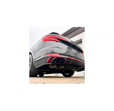 Audi S4 - B9 Escape deportivo derecho/izquierdo - 2x100 tipo 25 derecho/izquierdo revestido de negro