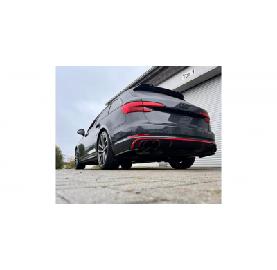 Audi S4 - B9 Escape deportivo derecho/izquierdo - 2x100 tipo 25 derecho/izquierdo revestido de negro