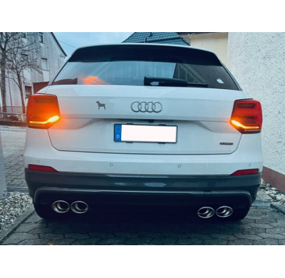 Salida del silenciador final del Audi Q2 derecha/izquierda con silenciador delantero - Fox exhaust