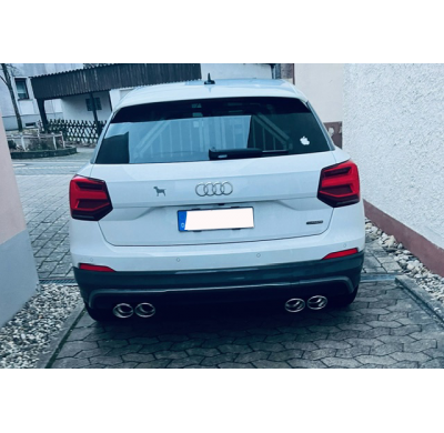 Salida del silenciador final del Audi Q2 derecha/izquierda con silenciador delantero - Fox exhaust