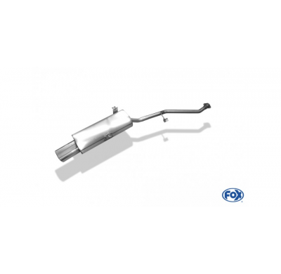 Escape FOX BMW E30 316i/ 318i from 9/87` linea desde catalizador con conexion de 2 anclajes - 135x80 53