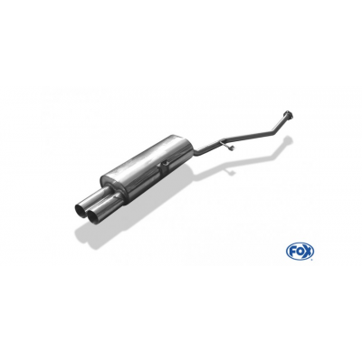 Escape FOX BMW E30 316i/ 318i bis 9/87` linea desde catalizador con conexion de 3 anclajes - 2x76 10