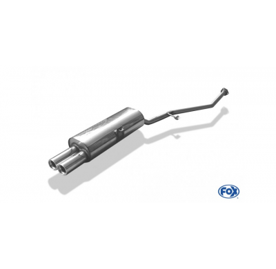 Escape FOX BMW E30 316i/ 318i bis 9/87` linea desde catalizador con conexion de 3 anclajes - 2x76 13