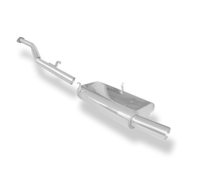 Silenciador final y tubo de repuesto delantero para BMW E30 318is - 1 unidad Fox exhaust
