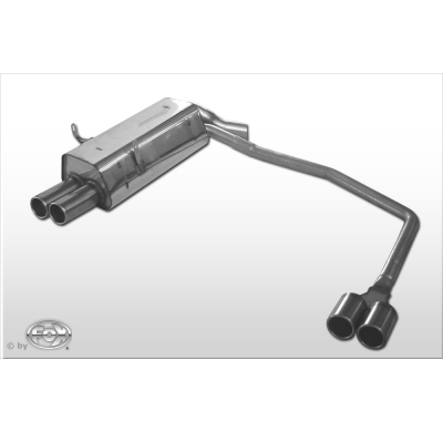 Escape FOX BMW E36 316/ 318/ 320/ 323/ 325/ 328 escape final salida duplex - 2x76 13 duplex