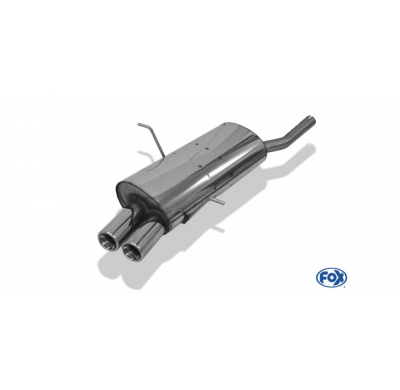 Escape FOX BMW E46 316/ 318 escape final doble entrada - 2x76 13