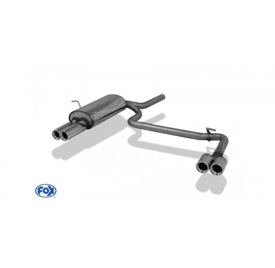 Escape FOX BMW E46 316/ 318 escape final salida duplex - 2x76 13 duplex