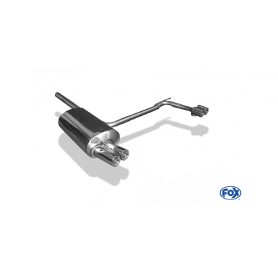 Escape FOX BMW E46 320d escape final salida duplex 1 entrada - 2x76 13 duplex