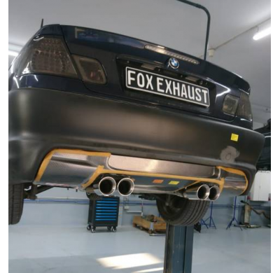 BMW E46 320/ 323/ 325/ 328/ 330 M3-Optik V2 Silenciador final c Fox exhaust