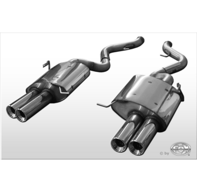 Escape FOX BMW E93 M3 Cabrio escape final duplex - 2x90 24 duplex