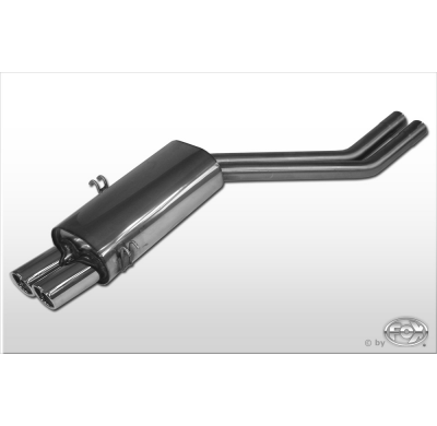 Escape FOX BMW E34 M5 escape final &#216;2x63,5mm - 2x76 17
