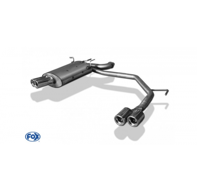 Escape FOX BMW E39 520i/ 523i/ 525i/ 528i - sedan escape final salida duplex - 2x76 13 duplex