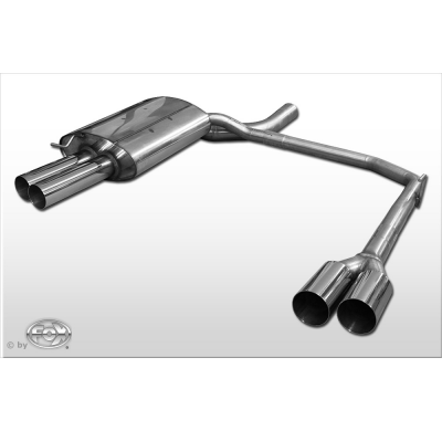 Escape FOX BMW E60 520i/ 523i/ 525i/ 530i escape final salida duplex - 2x76 10 duplex