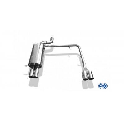 Escape FOX BMW E65 735i/ 745i escape final salida duplex - 2x80 10 duplex