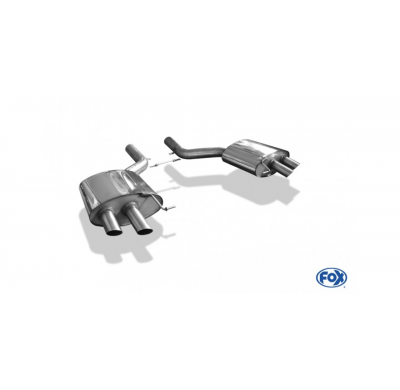 Escape FOX BMW F01 760i escape final duplex - 2x63 14 duplex - without exhaust valve