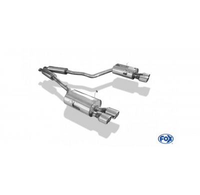 BMW E31 850i Escape trasero FOX derecho / izquierdo y Silenciador delantero FOX - 2x93x79 tipo 70 derecho / izquierdo