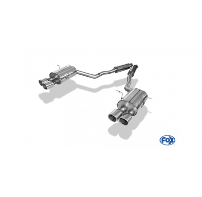 BMW E31 850i Escape trasero FOX derecho / izquierdo y Silenciador delantero FOX - 2x93x79 tipo 70 derecho / izquierdo