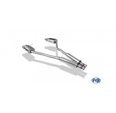 BMW E31 850i Escape trasero FOX derecho / izquierdo y Silenciador delantero FOX - 2x93x79 tipo 70 derecho / izquierdo